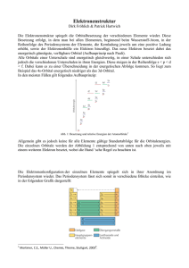 Ausarbeitung zum Thema „Molekülstruktur“