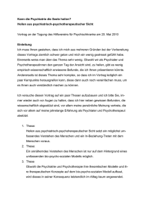 Kann die Psychiatrie die Seele heilen? Heilen aus psychiatrisch