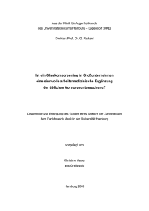 Dokument 1. - E-Dissertationen der Universität