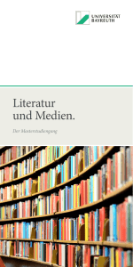 Info-Flyer - Literatur und Medien
