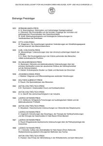 Preisträger der Gesellschaft - Deutsche Gesellschaft für Hals