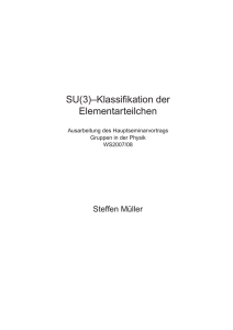 SU(3)-Klassifikation von Elementarteilchen