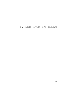 1. der raum im islam