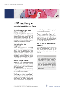 HPV Impfung - Labor Rinderknecht