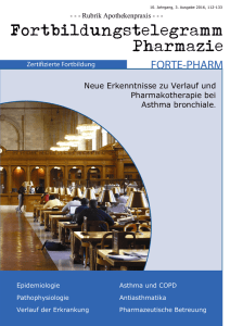 Neue Erkenntnisse zu Verlauf und Pharmakotherapie bei Asthma