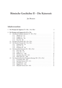 Römische Geschichte II – Die Kaiserzeit