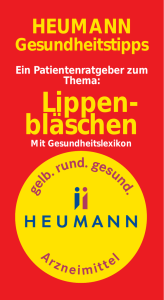 Lippen- bläschen - Heumann Arzneimittel