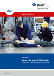 Information "Automatisierte Defibrillation im Rahmen der