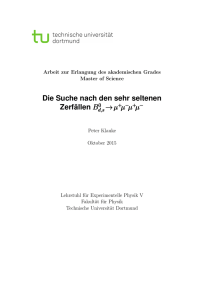 μ + μ - Experimentelle Physik 5