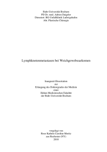 Lymphknotenmetastasen bei Weichgewebssarkomen