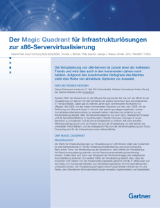 Der Magic Quadrant für Infrastrukturlösungen zur x86