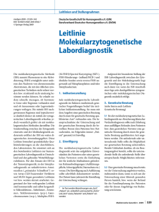 Leitlinie Molekularzytogenetische Labordiagnostik