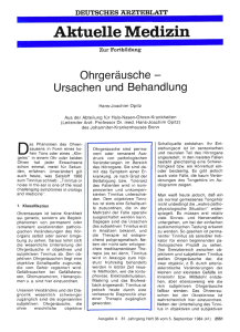 Ohrgeräusche - Deutsches Ärzteblatt