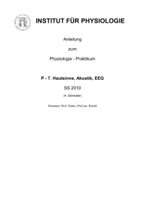 P - 7. Hautsinne, Akustik, EEG