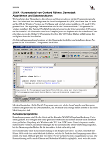 Java Einführung