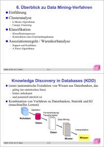 Data Mining-Verfahren - Abteilung Datenbanken Leipzig