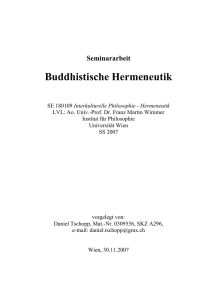 Buddhistische Hermeneutik