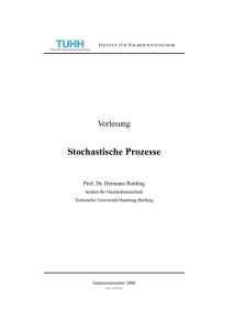 Stochastische Prozesse - IT-Dienstleistungen für Studierende