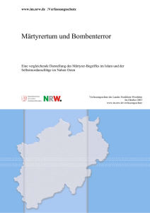 Märtyrertum und Bombenterror