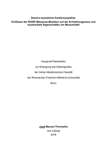 Desmin-assoziierte Kardiomyopathie : Einflüsse der R350P