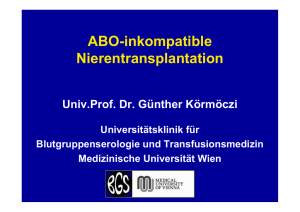ABO-inkompatible Nierentransplantation