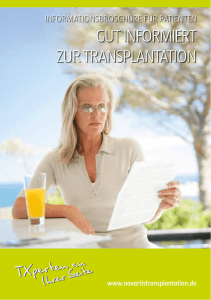 Informationsbroschüre: Gut informiert zur Transplantation