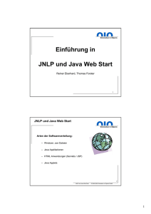 Einführung in JNLP und Java Web Start