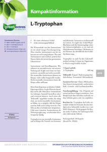 L-Tryptophan 400 mg - Kompaktinfo