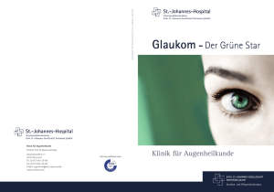 Glaukom - Der Grüne Star - St.-Johannes