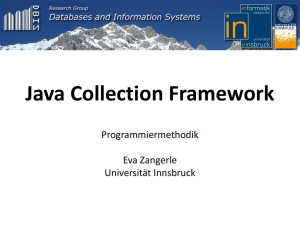 Java Collection Framework - DBIS Informatik