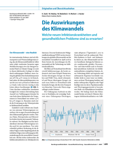 Die Auswirkungen des Klimawandels