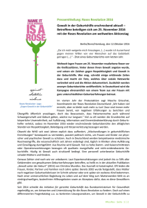 Pressemitteilung von Roses Revolution