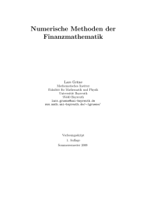 Skript - Lehrstuhl für Angewandte Mathematik