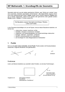 WF Mathematik: 1. Grundbegriffe der Geometrie