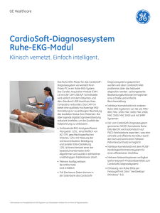 CardioSoft-Diagnosesystem Ruhe-EKG-Modul