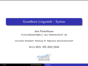 Grundkurs Linguistik