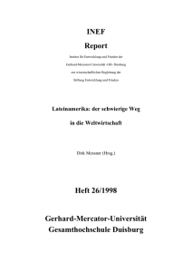 INEF Report Heft 26/1998 Gerhard-Mercator-Universität