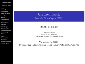 Graphentheorie - Institute for Algebra