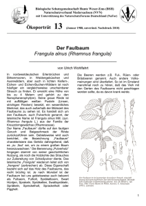 Der Faulbaum - Biologische Schutzgemeinschaft Hunte Weser