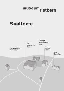 Saaltexte - Museum Rietberg
