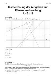 Musterlösung Klausurvorbereitung AHE 112