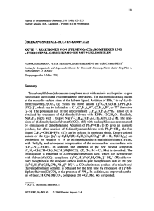 (FULVEN)Cr(CO) - Institut für Chemie