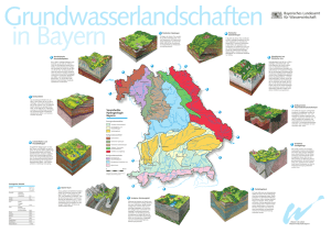 Grundwasserland- schaften in Bayern