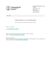 CME. Staphylococcus aureus-Bakteriämie - ZORA