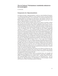 Was ist Narkose? Mechanismen Anästhetika