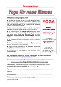 Postnatal-Yoga - Hebamme Miriam Heinz