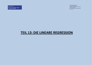teil 13: die lineare regression - an der Universität Duisburg