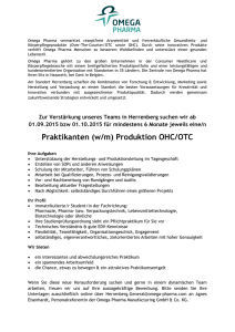 Praktikanten (w/m) Produktion OHC/OTC