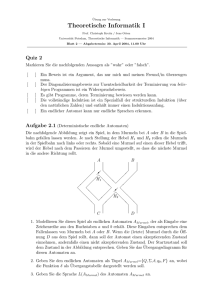 Theoretische Informatik I