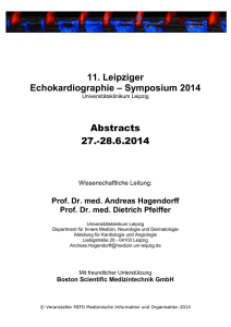 11. Leipziger Echokardiographie – Symposium 2014